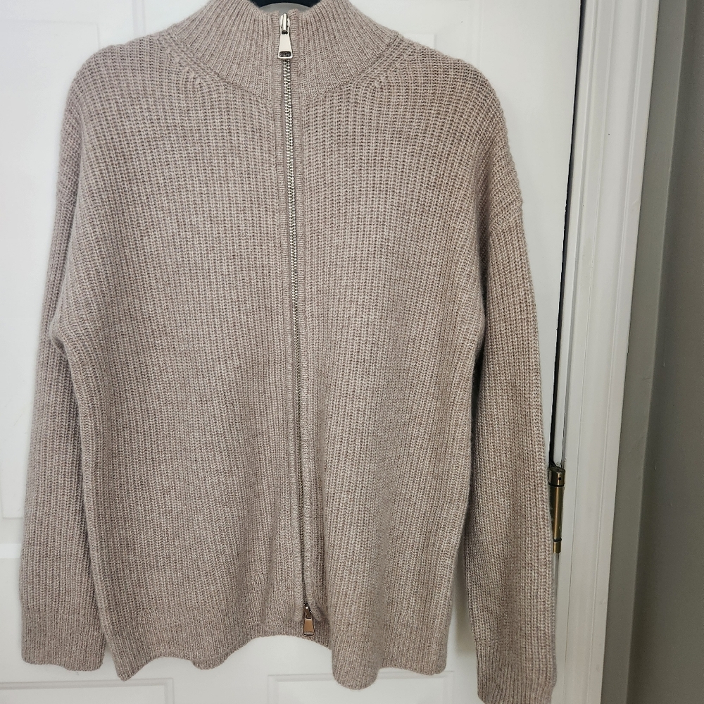 Reformation Cashmere Zipped Sweater